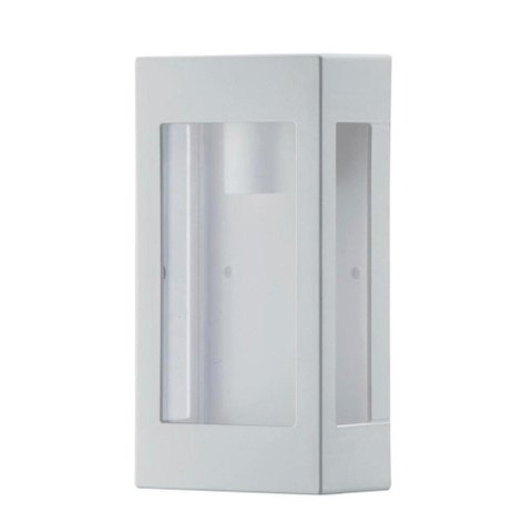 Arandela em Polipropileno Dital Branco com Lente Cristal 444 1xe27 25cm