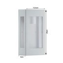 Ver imagem 3 de Arandela em Polipropileno Dital Branco com Lente Cristal 444 1xe27 25cm