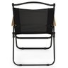 Cadeira Dobrável de Praia e Acampamento Ultra Leve em Tecido e Metal - Preto - 4