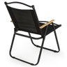 Cadeira Dobrável de Praia e Acampamento Ultra Leve em Tecido e Metal - Preto - 8