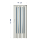 Ver imagem 4 de Porta Sanfonada de PVC Translucido 210cm x 96cm Plastporta Bcf Marrom/Pecan com