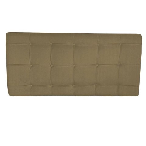 Painel Estofado 160cm Cama Box Queen Suede Bege