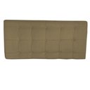 Ver imagem 1 de Painel Estofado 160cm Cama Box Queen Suede Bege