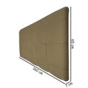 Ver imagem 2 de Painel Estofado 160cm Cama Box Queen Suede Bege
