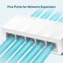 Ver imagem 3 de Switch De Mesa C/ 5 Portas Fast 10/100 Mbps Ls1005 Smb