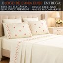 Ver imagem 2 de Jogo de Cama Elise Queen 100%algodao 300 Fio Super Macio:vermelho