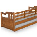 Ver imagem 3 de Sofá Cama Solteiro Com Auxiliar Madeira Maciça e Colchões Imbuia Atraente