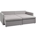 Ver imagem 6 de Sofá 2 Lugares Retrátil Reclinável para Sala de Estar 140cm Send K01 Linho Soft Cinza - Lyam Decor