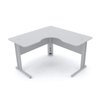MESA EM L P/ ESCRITÓRIO 130X130 PANDIN MAXXI - CINZA ETP1313 - 1