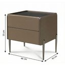 Ver imagem 2 de Mesa de Cabeceira Multifuncional Smart Orion: Carregador por Indução, Led Automático e Soft Close Ct
