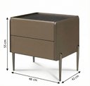Ver imagem 2 de Mesa de Cabeceira Multifuncional Smart Orion: Carregador por Indução, Led Automático e Soft Close Ct