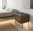 Ver imagem 6 de Mesa de Cabeceira Multifuncional Smart Orion: Carregador por Indução, Led Automático e Soft Close Ct