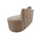 Ver imagem 6 de Namoradeira Sofá Feijão Hana 130cm Orgânica Veludo