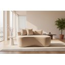 Ver imagem 1 de Namoradeira Sofá Feijão Hana 130cm Orgânica Veludo