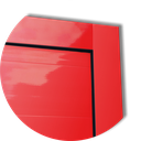 Ver imagem 4 de Porta Alumínio Lambril Visione c/Puxador D.Vermelho 100 Brimak