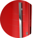 Ver imagem 3 de Porta Alumínio Lambril Visione c/Puxador D.Vermelho 100 Brimak