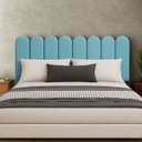 Ver imagem 1 de Cabeceira Nuvem Queen Size Facil Instalação 8 Placas 45x20cm:azul Bebe
