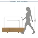 Ver imagem 4 de Rack para TV até 50 Polegadas Planejado 135cm Aruá CabeCasa MadeiraOriginals Marrom/Jatobá
