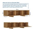 Ver imagem 3 de Rack para TV até 50 Polegadas Planejado 135cm Aruá CabeCasa MadeiraOriginals Marrom/Jatobá