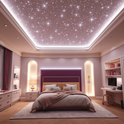 Estrelas no Teto Quarto Bebê Iluminação Fibra Ótica 200 Pts - 12