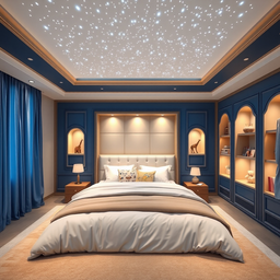 Estrelas no Teto Quarto Bebê Iluminação Fibra Ótica 200 Pts - 16