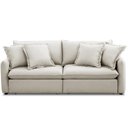 Ver imagem 5 de Sofá Cama Retrátil 3 Lugares para Sala de Estar 250cm Asher T03 Veludo Bege - Lyam Decor