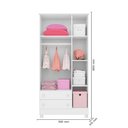 Ver imagem 2 de Quarto Infantil Roupeiro, Berço Cômoda Trocador Branco