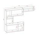 Ver imagem 2 de Cozinha Compacta Nanda com 5 Portas e 1 Gaveta Cinamomo Branco Aramóveis