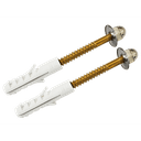 Ver imagem 1 de Conjunto 2 Parafusos de Latao N10 P/ Bacia - Japi