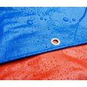 Ver imagem 4 de Lona Leve Azul Encerado Carreteiro 12x15 / 15x12 300 micras impermeável com Ilhós - Carga Pesada