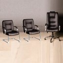 Ver imagem 1 de Kit Cadeira Classic Escritório 1 Giratória + 2 Fixas