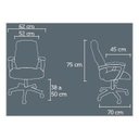 Ver imagem 3 de Cadeira Escritório Havana Interlocutor Preta Base Cromada 100% Nacional