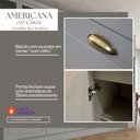 Ver imagem 7 de Balcão Canto Reto com Tampo 1 Porta Americana Henn - Cinza/nature