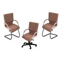 Ver imagem 1 de Kit Cadeira Boss 1 Presidente + 2 Interlocução Comprealegre, 100% Nacional