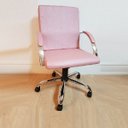 Ver imagem 2 de Cadeira de Escritório Giratória Work Presidente Rosê Gold Cromada 100% Nacional