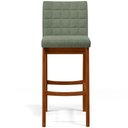 Ver imagem 6 de Kit 04 Banquetas Alta Para Cozinha Sala De Jantar Fixa Mila B04 Bouclê Oliva - Lyam Decor