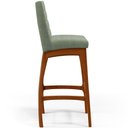 Ver imagem 7 de Kit 04 Banquetas Alta Para Cozinha Sala De Jantar Fixa Mila B04 Bouclê Oliva - Lyam Decor