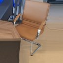 Ver imagem 2 de Cadeira de Escritório Fixa Boss - Cor Caramelo