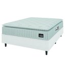 Ver imagem 1 de Cama Box Casal Queen Colchão Espuma D33 Pillow Top Van Gogh Branco Hellen