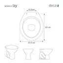 Ver imagem 3 de Tampa de Vaso Decorado Fundo do Mar Izy para bacia Deca Universal Oval