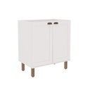 Ver imagem 3 de Armário de Cozinha Modulada Balcão 80cm com Tampo 2 Portas 1529 Iluminata 100% Mdf Genialflex