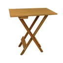 Ver imagem 2 de Mesa de Madeira Dobrável 70x70 com Mesa Aparador - Mel