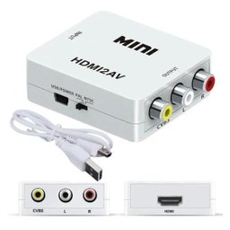 Conversor Adaptador HDMI (Entrada) x Av-Rca (Saída) com Saída de Áudio - 2