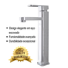 Torneira Monocomando Bica Alta Mesa P/ Banheiro Lavabo Inox - 6