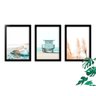 Kit 3 Quadros Decorativos Com Moldura Paisagem Mar - 1