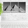 Quadro Decorativo 30x66 três pirâmides egito pb - 2