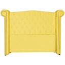 Ver imagem 3 de Cabeceira Estofada Sienna para Cama Box Solteiro 90 cm Suede Amarelo