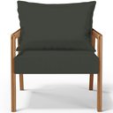 Ver imagem 6 de Poltrona Decorativa para Sala de Estar e Living Alícia B04 Linho Verde Musgo