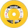 Disco de desbaste/acabamento flap-disc reto 7" grão 80 costado plástico Vonder - 1