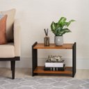 Ver imagem 1 de Mesa de Cabeceira Multiuso Natural & Colors 2 Prateleiras